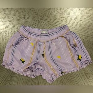 Anthropologie Lilac Embroidered pajama shorts. Size xs. So cute.